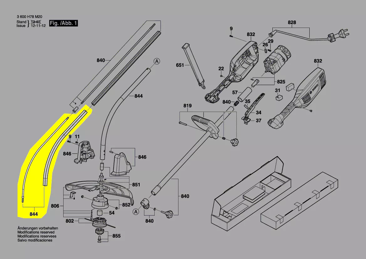 arbre transmission réf. F 016 F04 238 Bosch